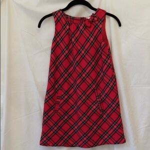 H&M Red Plaid  Dress
